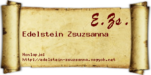 Edelstein Zsuzsanna névjegykártya